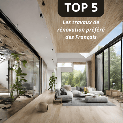 Voici le Top 5 des travaux de rénovation préféré des Français !